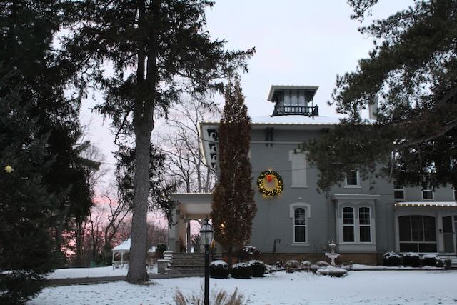 the Winter scene at the Villa on Verona