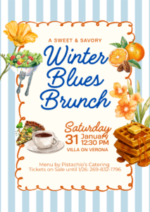 Winter Events in Michigan like the Winter Blues Brunch will have you embrace the season